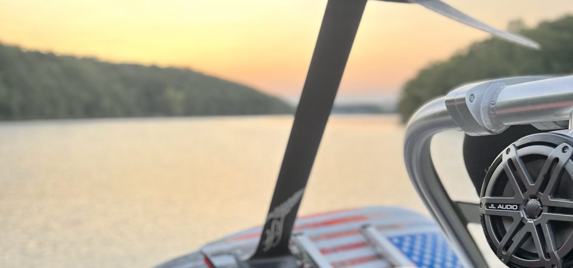 Sunset over the lake at Camp Cowell